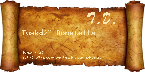 Tuskó Donatella névjegykártya